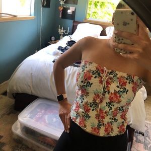 Forever 21 floral tube top